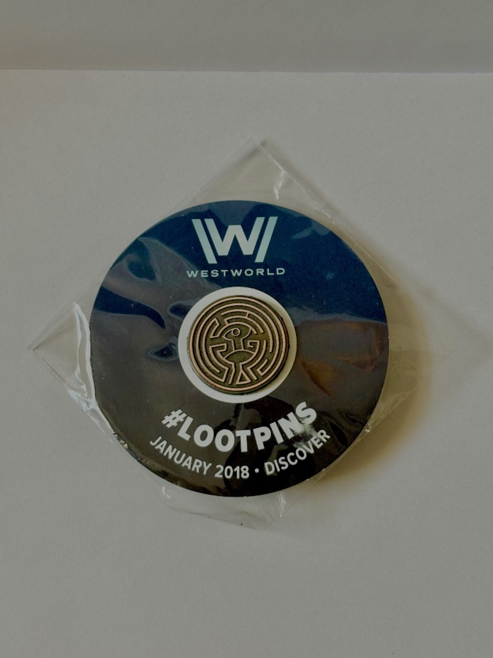 Loot Crate Exclusive West World Maze Pin Sci Fi Jan 2018 Official Brand New